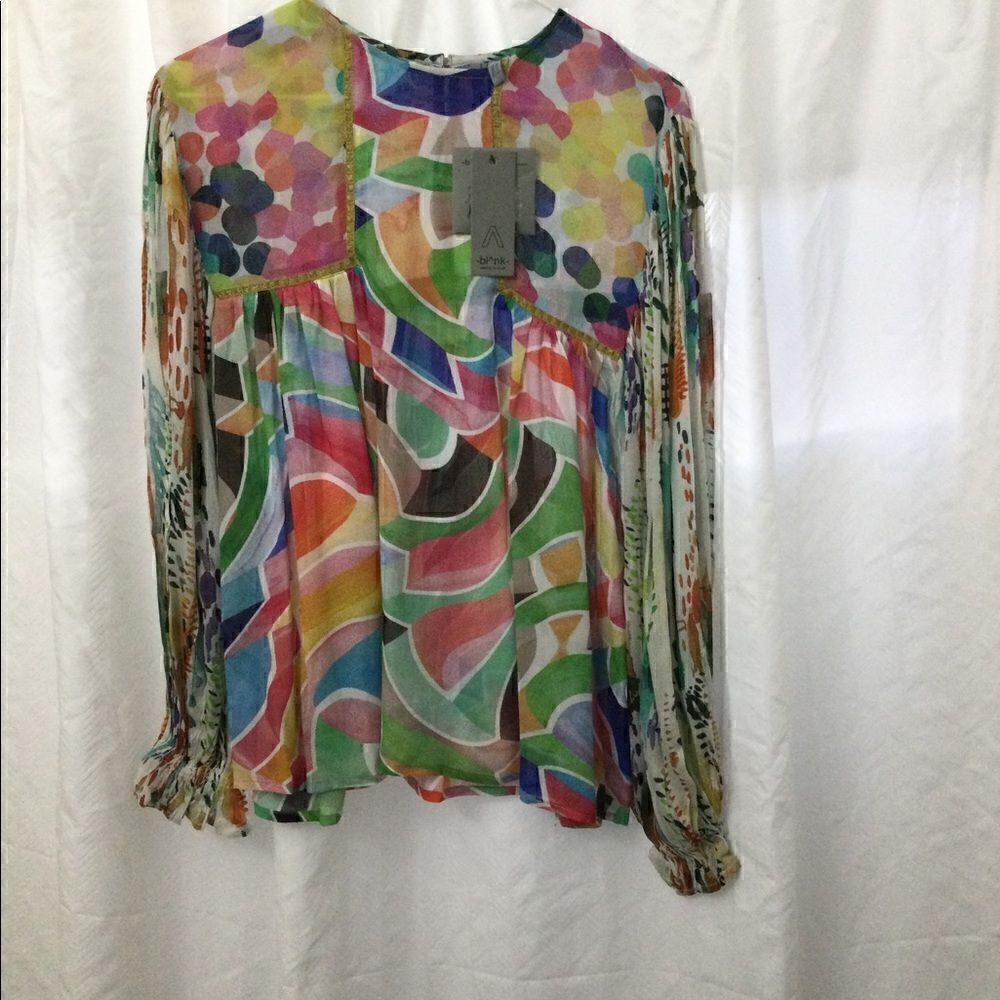 NWT Blank London SP multicolor top Anthropologie